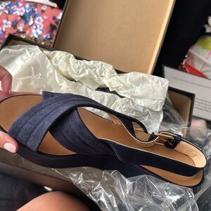 J.Crew Marcie suede wedges